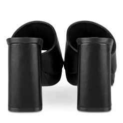 Mules NOIR Femme Motif Uni A Enfiler