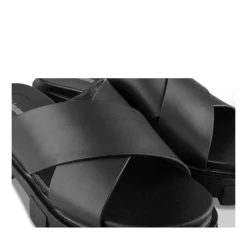 Mules NOIR Femme Motif Uni A Enfiler