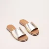 Mules OR Femme CUIR Motif Uni A Enfiler