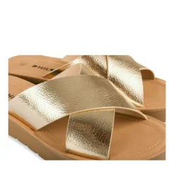 Mules OR Femme Motif Uni A Enfiler