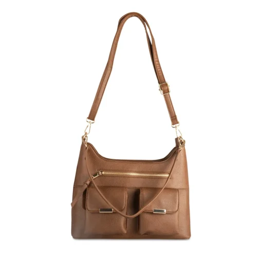 Sac à Main MARRON Femme Motif Uni
