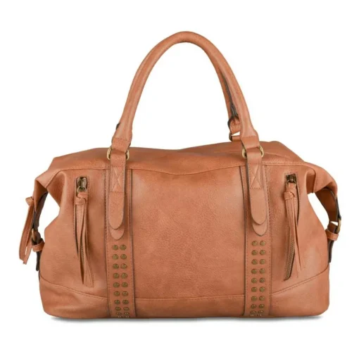 Sac à Main MARRON Femme Motif Clouté
