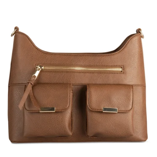 Sac à Main MARRON Femme Motif Uni