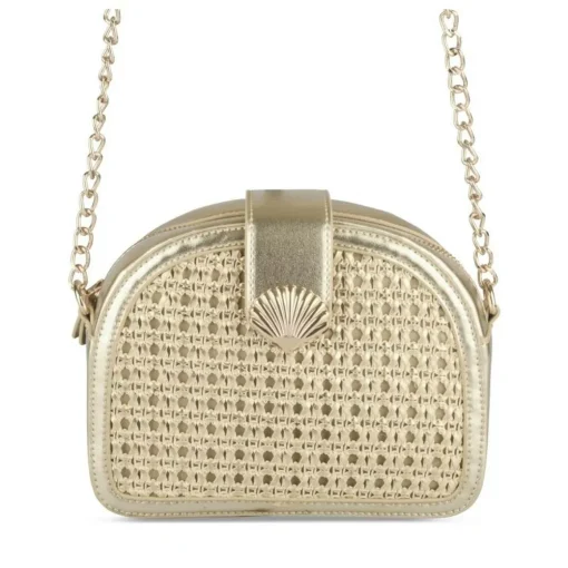 Sac à Main OR Femme Motif Tressé