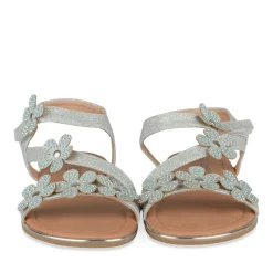 Sandales ARGENT Fille Motif Paillettes Scratch