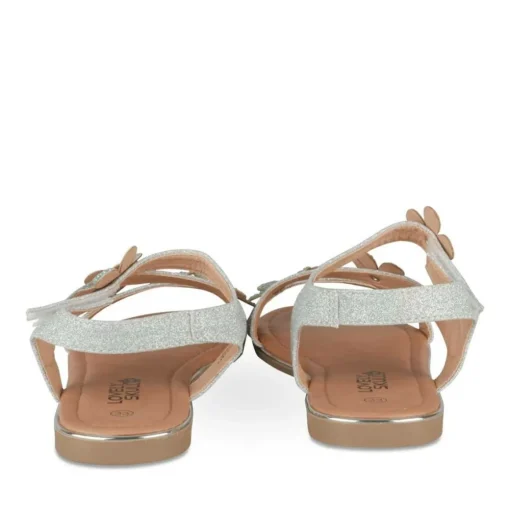 Sandales ARGENT Fille Motif Paillettes Scratch