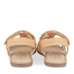 Sandales BEIGE Fille CUIR Motif Uni Boucle
