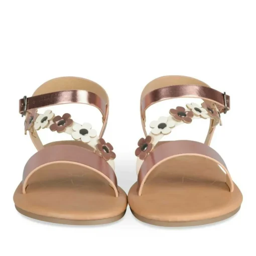 Sandales BLANC Fille Motif Iridescent Boucle
