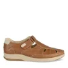 Sandales COGNAC Homme Motif Uni A Enfiler