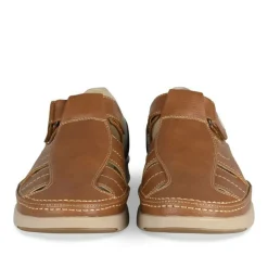 Sandales COGNAC Homme Motif Uni A Enfiler