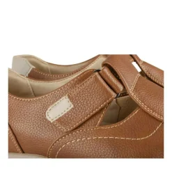 Sandales COGNAC Homme Motif Uni A Enfiler