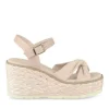 Sandales Corde BEIGE Femme Motif Uni Boucle