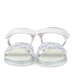 Sandales Corde ROSE Fille Motif Tressé Scratch
