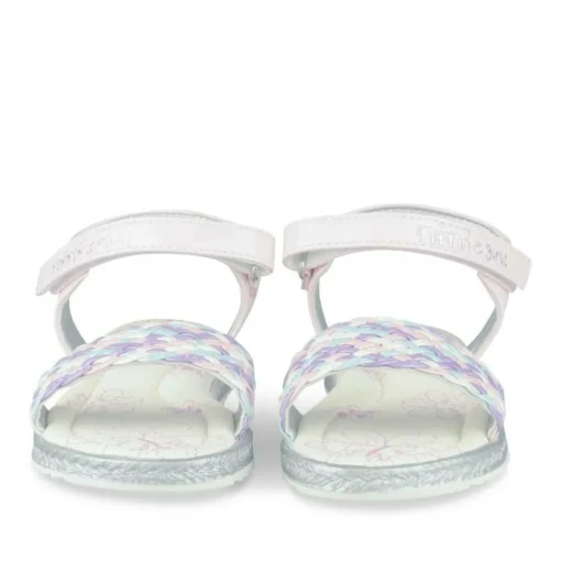 Sandales Corde ROSE Fille Motif Tressé Scratch