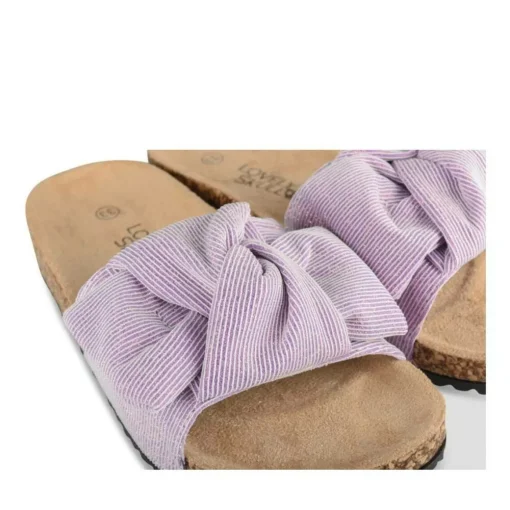 Sandales Liège VIOLET Fille Motif Paillettes A Enfiler