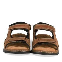 Sandales MARRON Homme CUIR Motif Uni Scratch