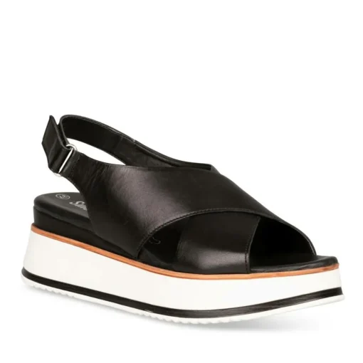 Sandales NOIR Femme CUIR