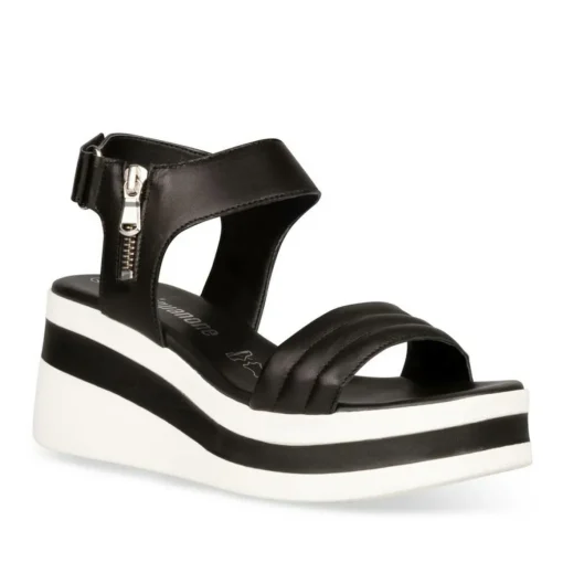 Sandales NOIR Femme CUIR
