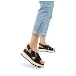 Sandales NOIR Femme CUIR
