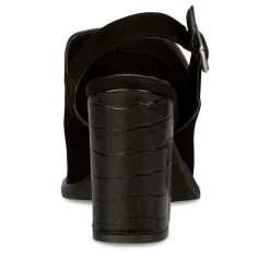 Sandales NOIR Femme CUIR Boucle
