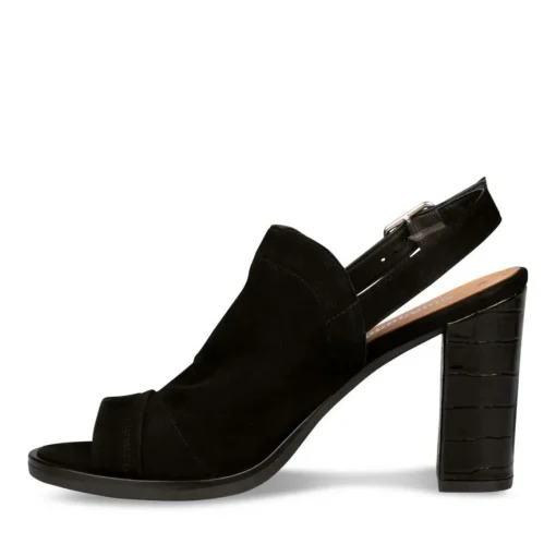 Sandales NOIR Femme CUIR Boucle