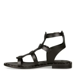 Sandales NOIR Femme CUIR Boucle