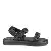 Sandales NOIR Fille Motif Uni Elastique