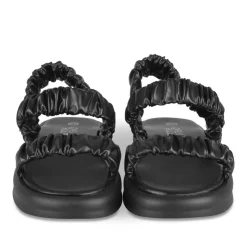 Sandales NOIR Fille Motif Uni Elastique