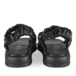 Sandales NOIR Fille Motif Uni Elastique
