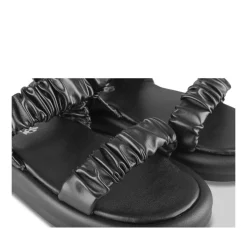 Sandales NOIR Fille Motif Uni Elastique