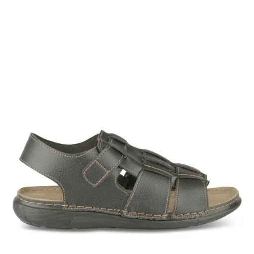 Sandales NOIR Homme Motif Uni Boucle