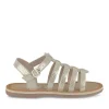 Sandales OR Fille CUIR Motif Iridescent Boucle
