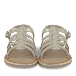 Sandales OR Fille CUIR Motif Iridescent Boucle