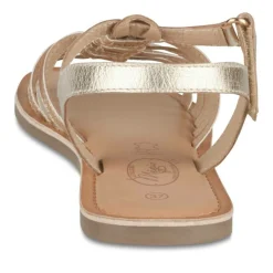 Sandales OR Fille CUIR Motif Tressé Scratch