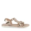 Sandales OR Fille Motif Paillettes Boucle