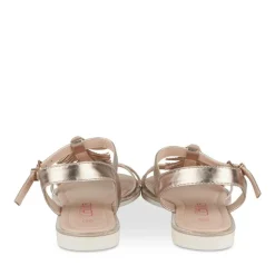 Sandales OR Fille Motif Paillettes Boucle