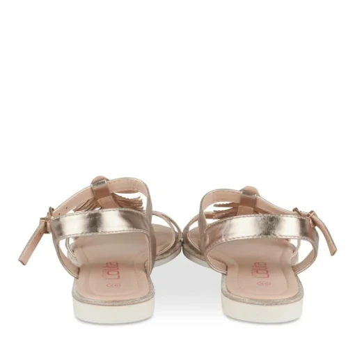 Sandales OR Fille Motif Paillettes Boucle