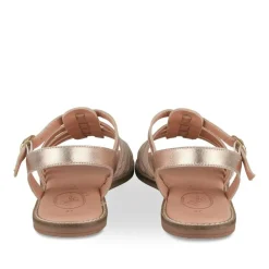 Sandales ROSE Fille CUIR Motif Animal Boucle