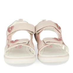 Sandales ROSE Fille Motif Coeurs Scratch