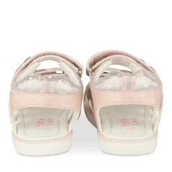 Sandales ROSE Fille Motif Coeurs Scratch