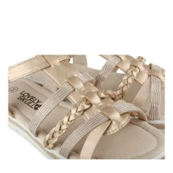 Sandales ROSE Fille Motif Paillettes Scratch