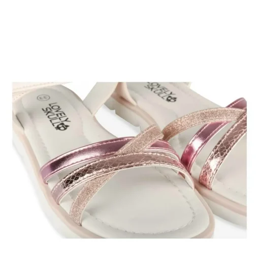 Sandales ROSE Fille Motif Iridescent Scratch