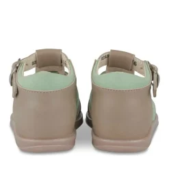 Sandales Sandales GRIS Garçon CUIR Motif Uni Boucle