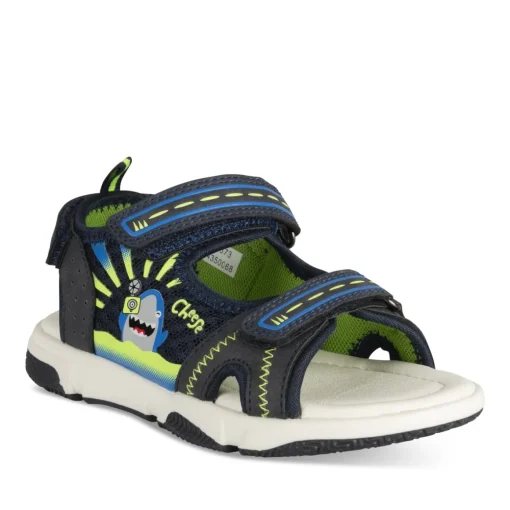 Sandales Sport BLEU Garçon Motif Animal Scratch