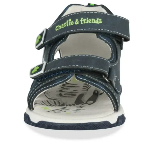 Sandales Sport BLEU Garçon Motif Dinosaure Scratch