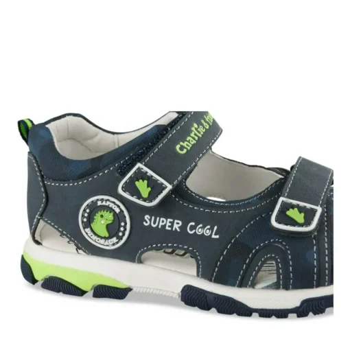 Sandales Sport BLEU Garçon Motif Dinosaure Scratch
