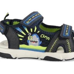 Sandales Sport BLEU Garçon Motif Animal Scratch