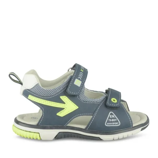 Sandales Sport MARINE Garçon Motif Uni Scratch