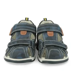 Sandales Sport MARINE Garçon Motif Uni Scratch
