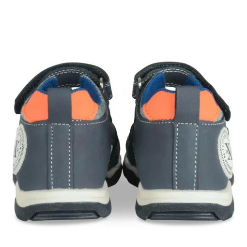 Sandales Sport MARINE Garçon Motif Uni Scratch